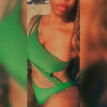 Green With Envy Cutout Swimsuit