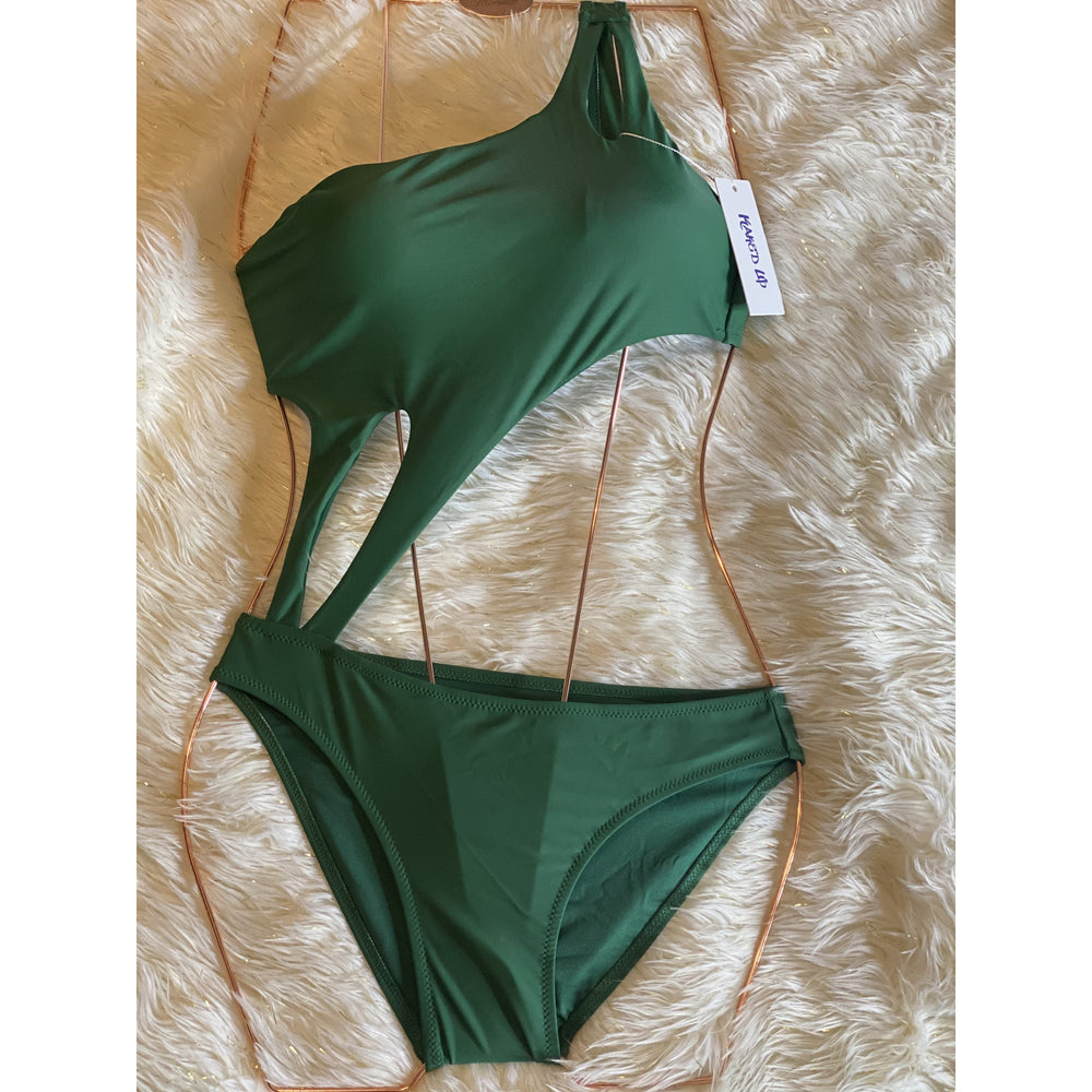 Green With Envy Cutout Swimsuit